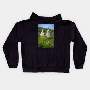 Castell Coch Impressionist Style Kids Hoodie